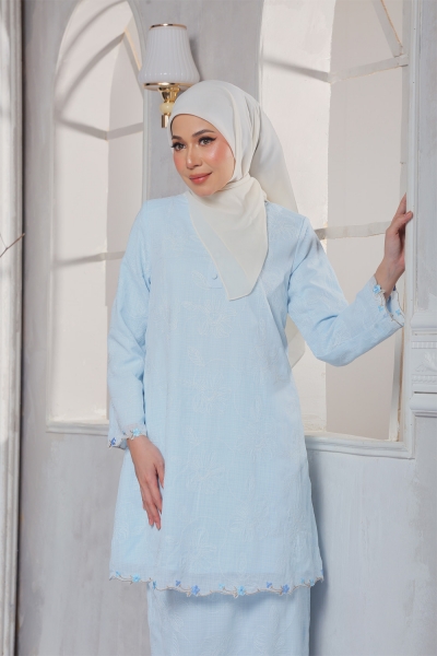 Kurung Sofea - Baby Blue